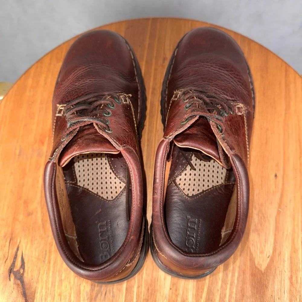 Born Leather Oxford Shoes Womens 8.5 Brown Good W6540 Lace Up Comfort Casual